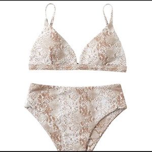 Bikini snake print